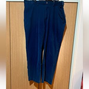 Haggar Men Pants 42x29 Blue Cotton Blend Classic Fit Premium Stretch Corduroy